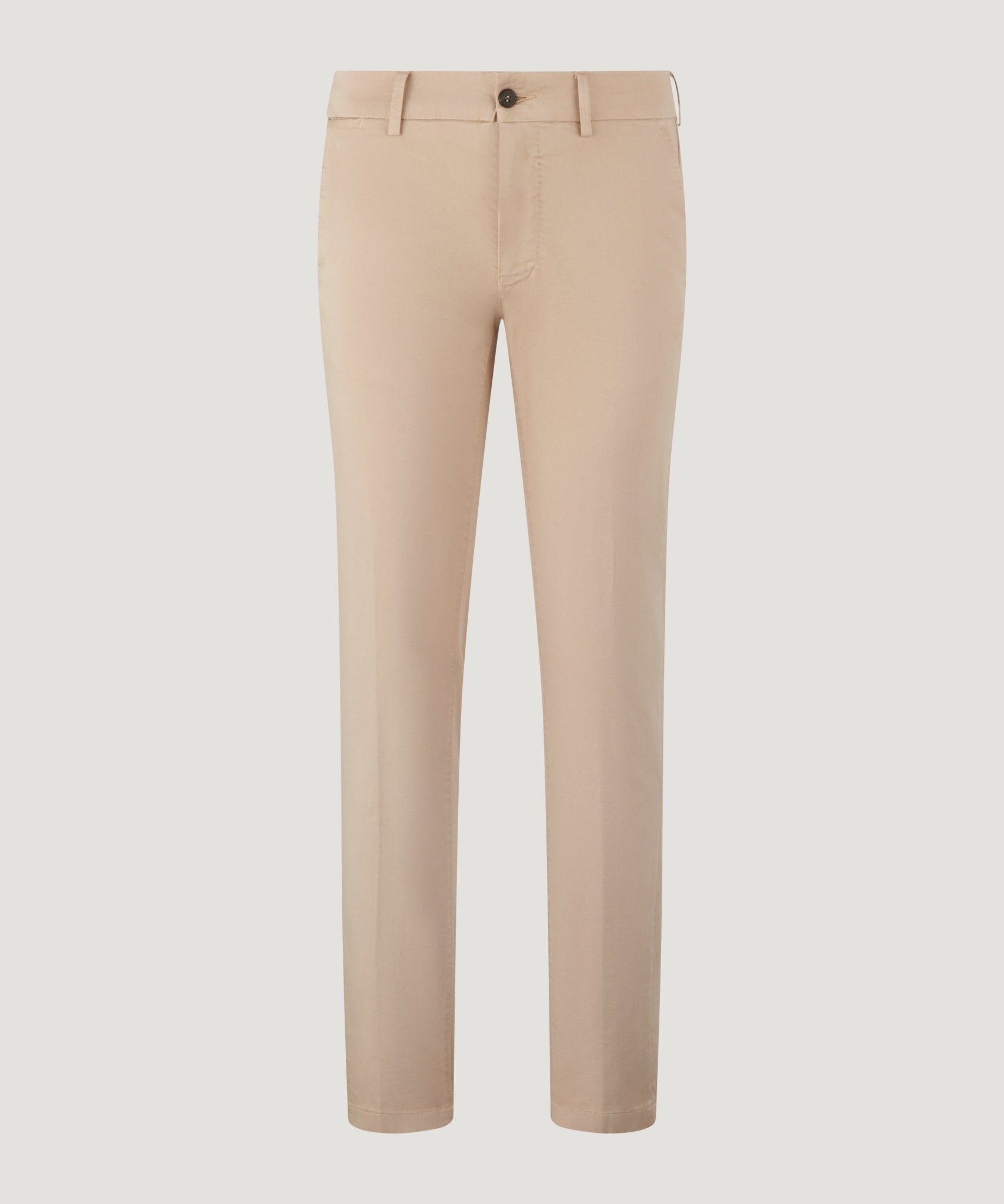 SOCI3TY Chino katoen satin stretch beige - The Society Shop