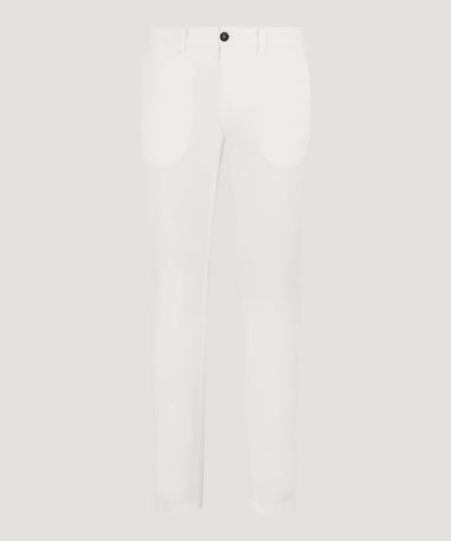 SOCI3TY Chino katoen satin stretch off - white - The Society Shop