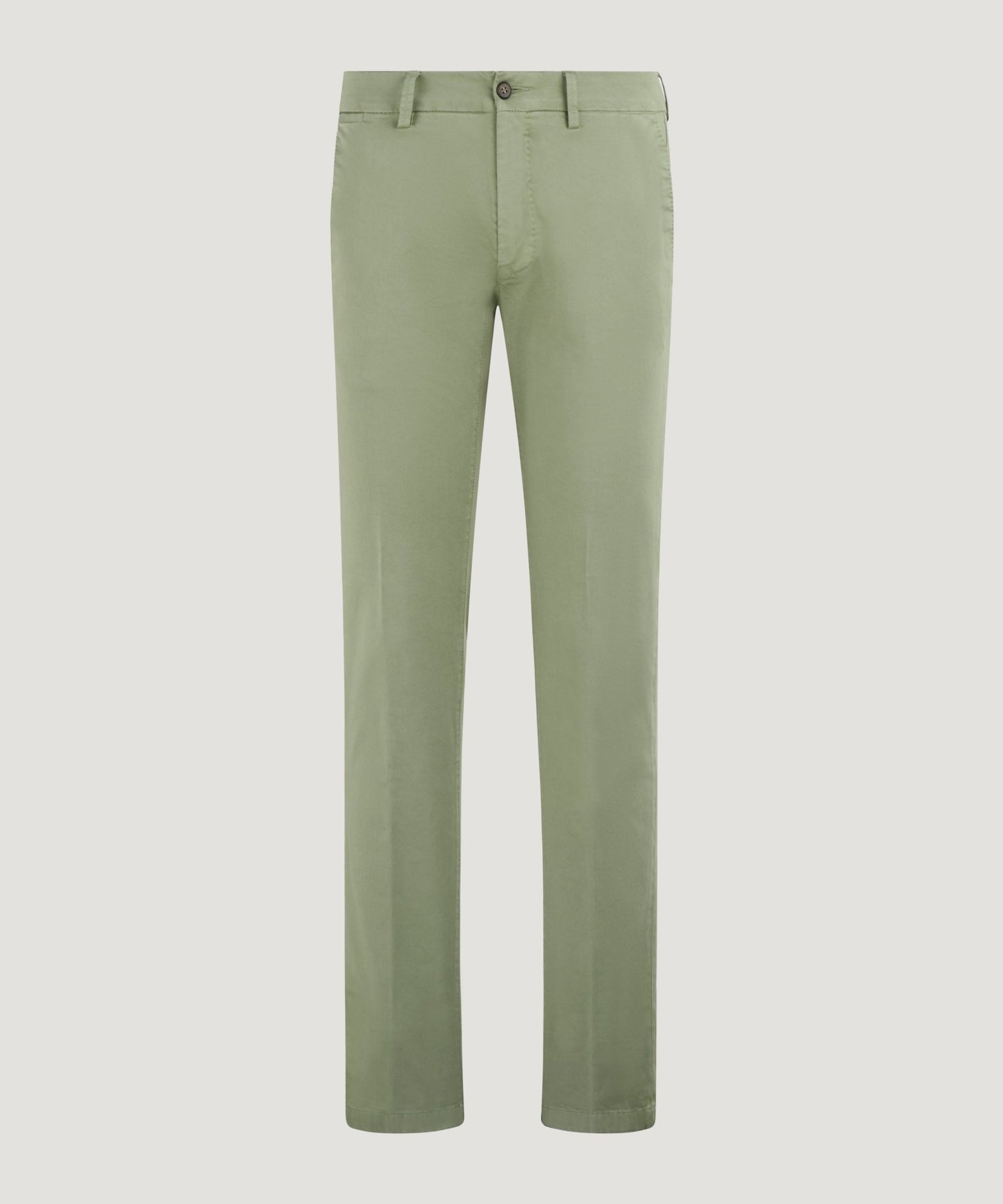 SOCI3TY Chino katoen satin stretch saliegroen - The Society Shop