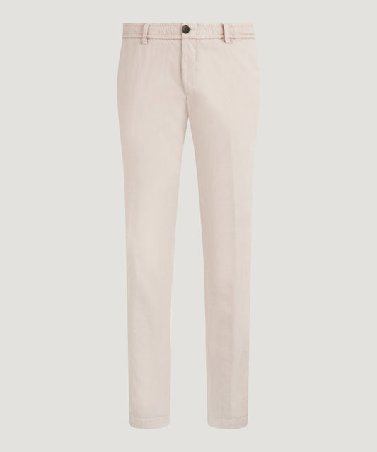 White Sand Chino katoen/zijde beige - The Society Shop