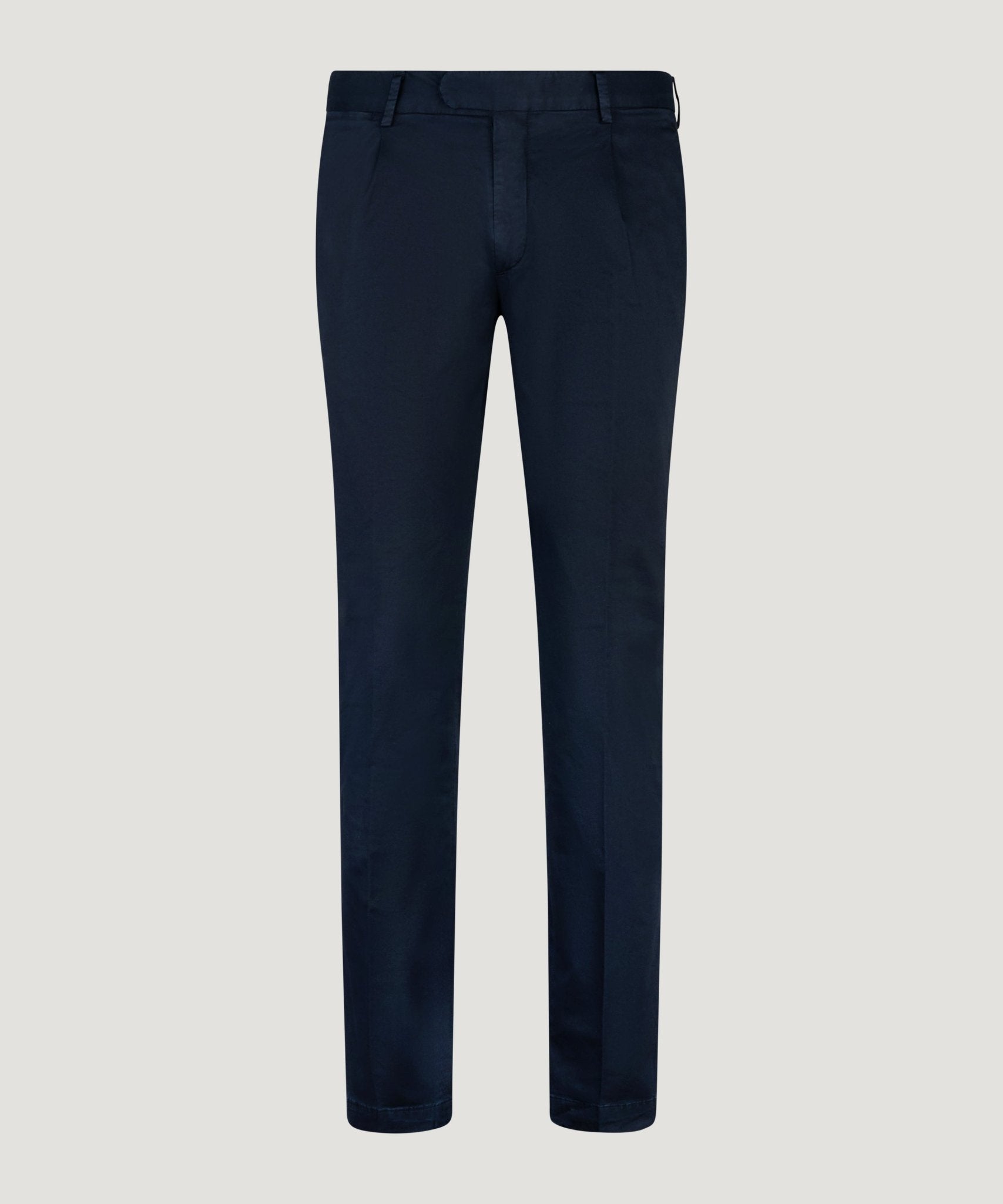 SOCI3TY Limited Fashion Chino slim 1 pleat katoen stretch donkerblauw - THE SOCIETY SHOP