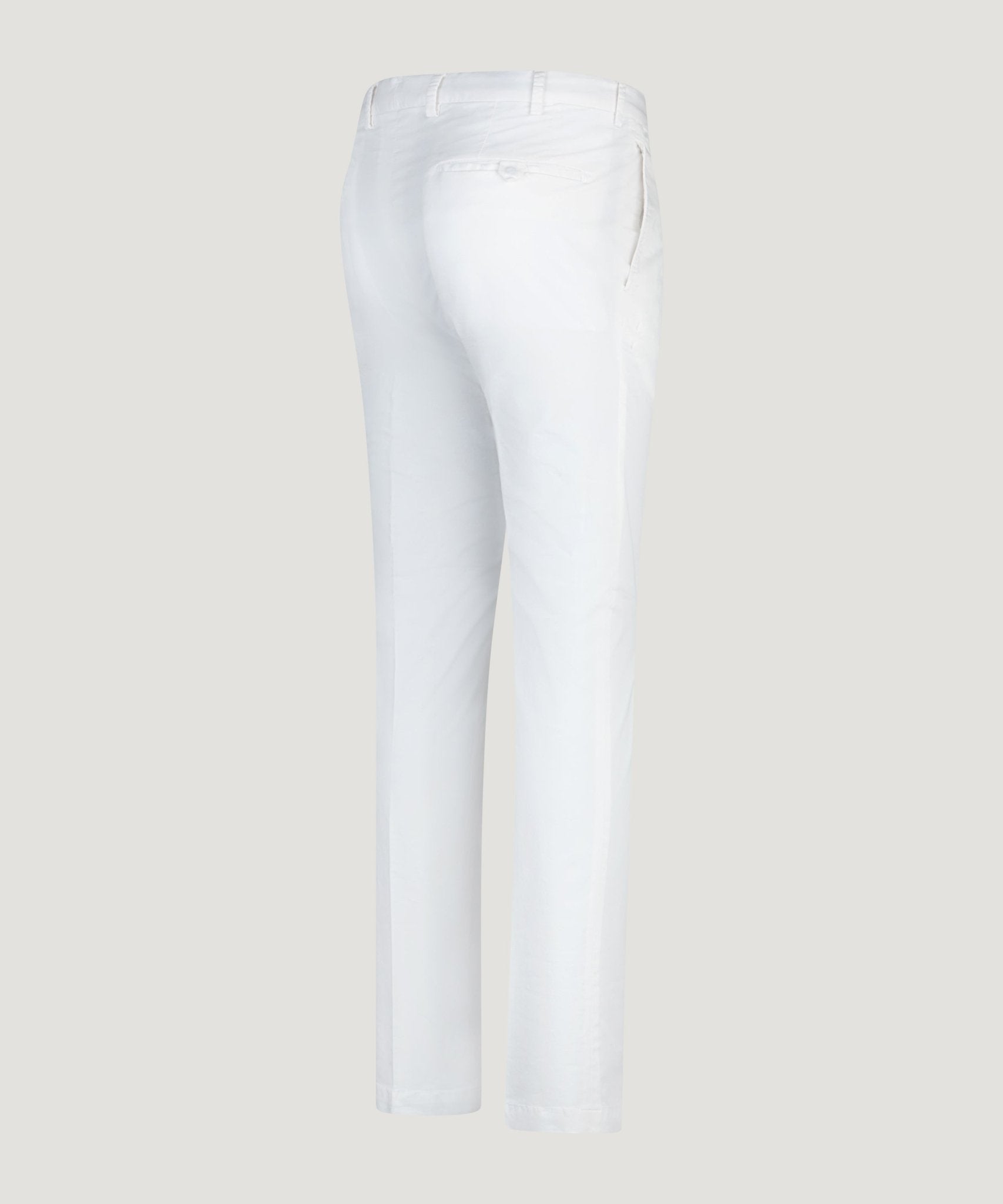 SOCI3TY Limited Fashion Chino slim 1 pleat katoen stretch wit - THE SOCIETY SHOP