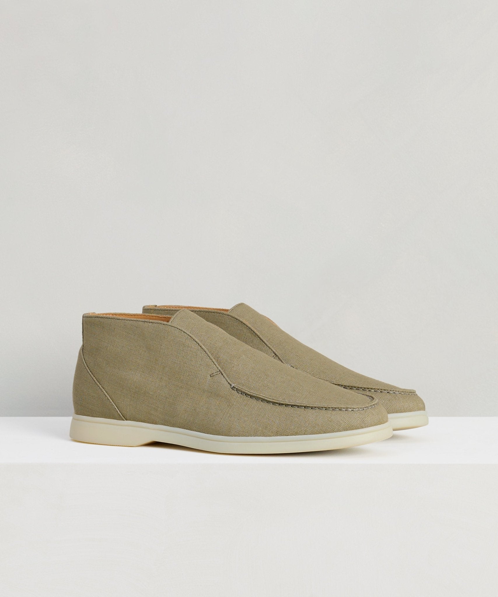 SOCI3TY City Loafer linnen lichtgroen - THE SOCIETY SHOP
