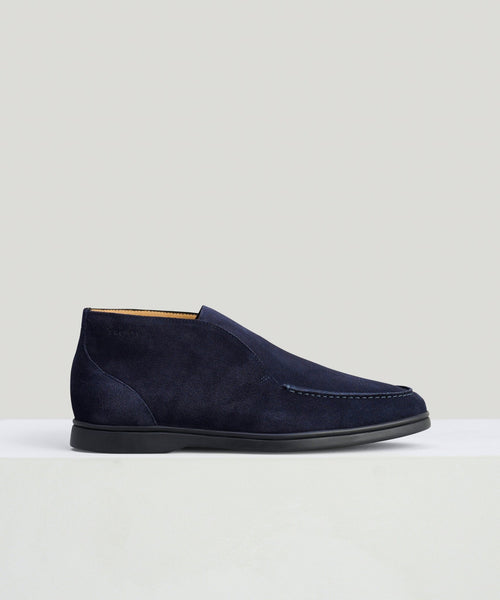 City Loafer suède donkerblauw