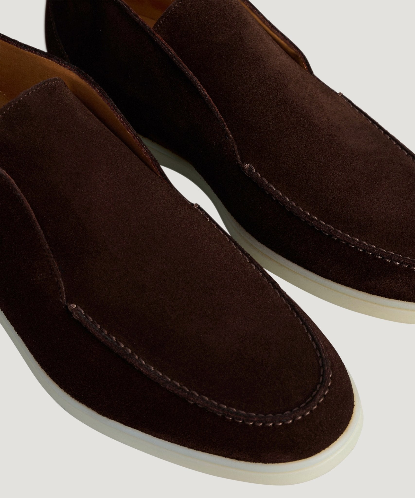 SOCI3TY City Loafer suède donkerbruin - THE SOCIETY SHOP