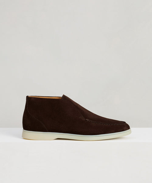 City Loafer suède donkerbruin