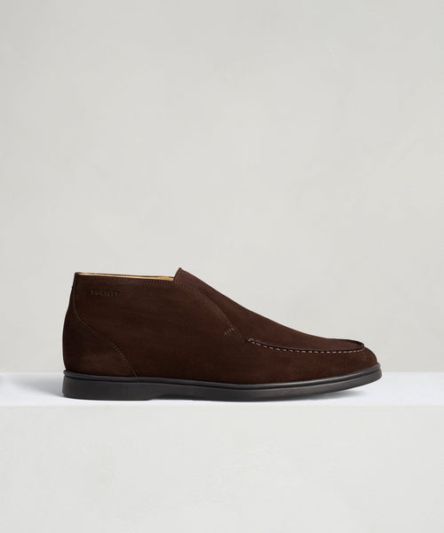 City Loafer suède donkerbruin