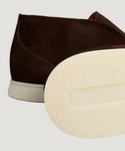 SOCI3TY City Loafer suède donkerbruin - THE SOCIETY SHOP