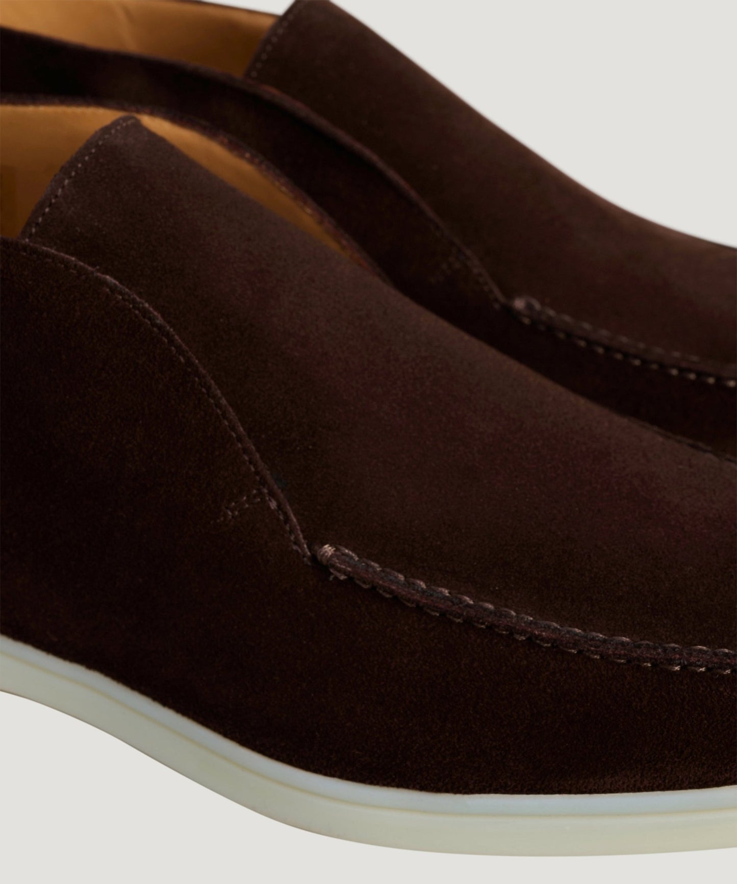SOCI3TY City Loafer suède donkerbruin - THE SOCIETY SHOP