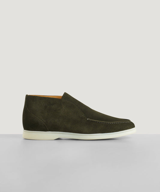 SOCI3TY City Loafer suède donkergroen - The Society Shop