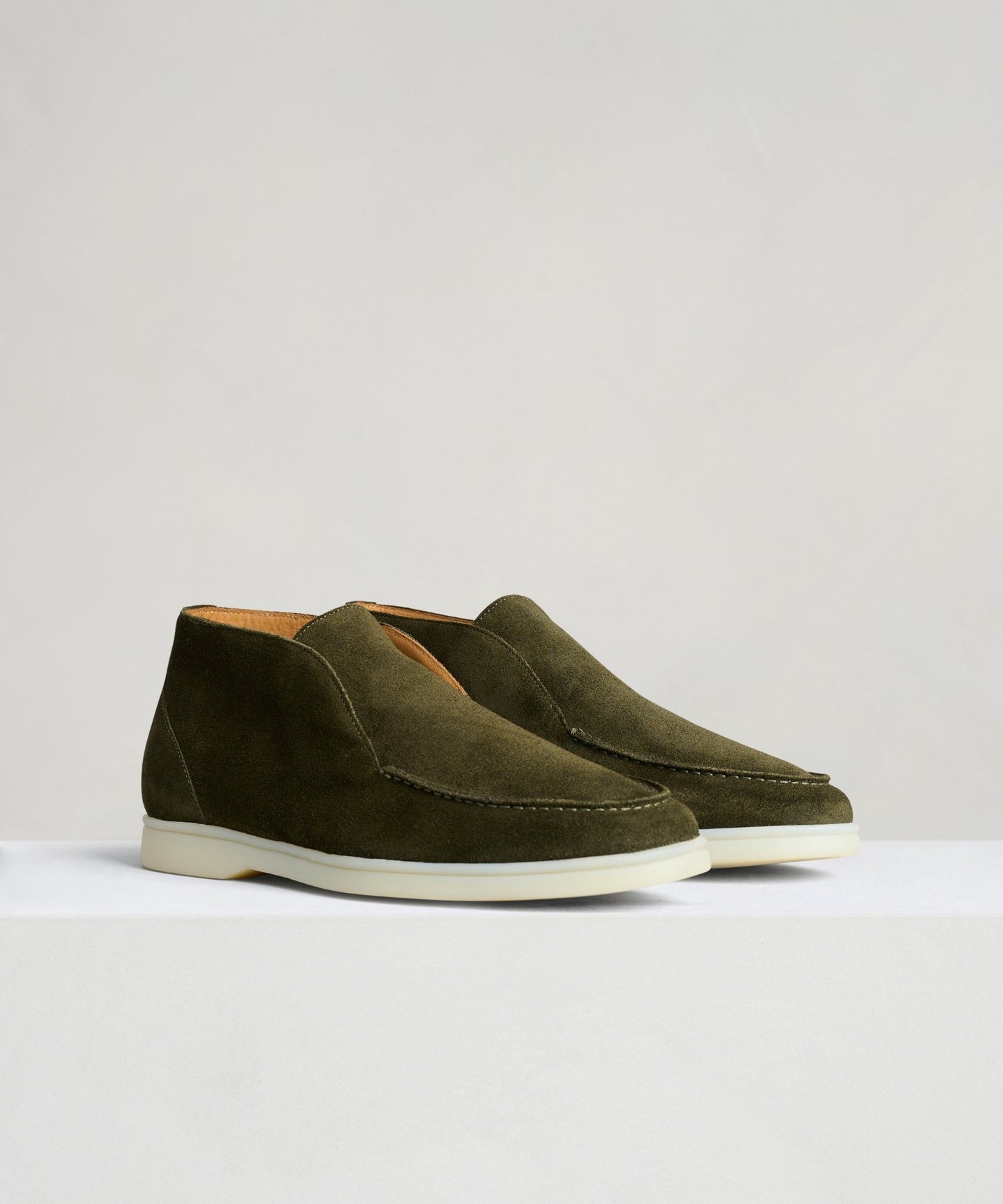 SOCI3TY City Loafer suède donkergroen - The Society Shop