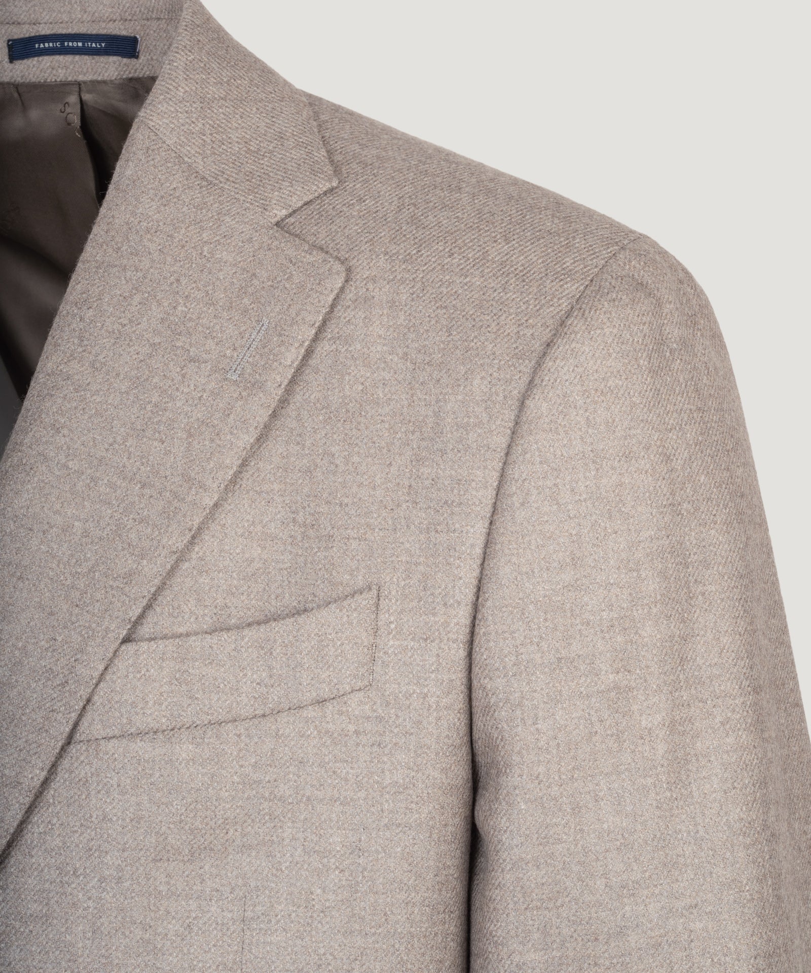 SOCI3TY Limited Fashion Colbert FAVOLA scheerwol/kasjmier taupe - THE SOCIETY SHOP