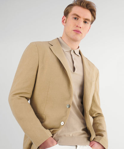 SOCI3TY Colbert garment-dyed linnen beige - The Society Shop