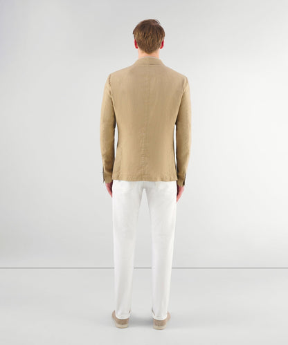 SOCI3TY Colbert garment-dyed linnen beige - The Society Shop