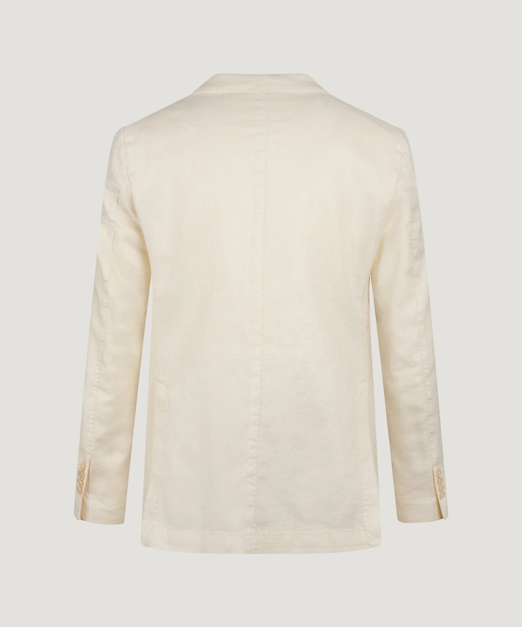 SOCI3TY Handmade Colbert garment - dyed linnen/katoen twill off - white - THE SOCIETY SHOP