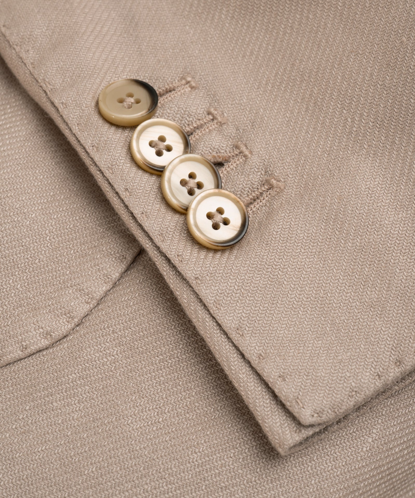 SOCI3TY Handmade Colbert garment - dyed linnen/katoen twill taupe - THE SOCIETY SHOP