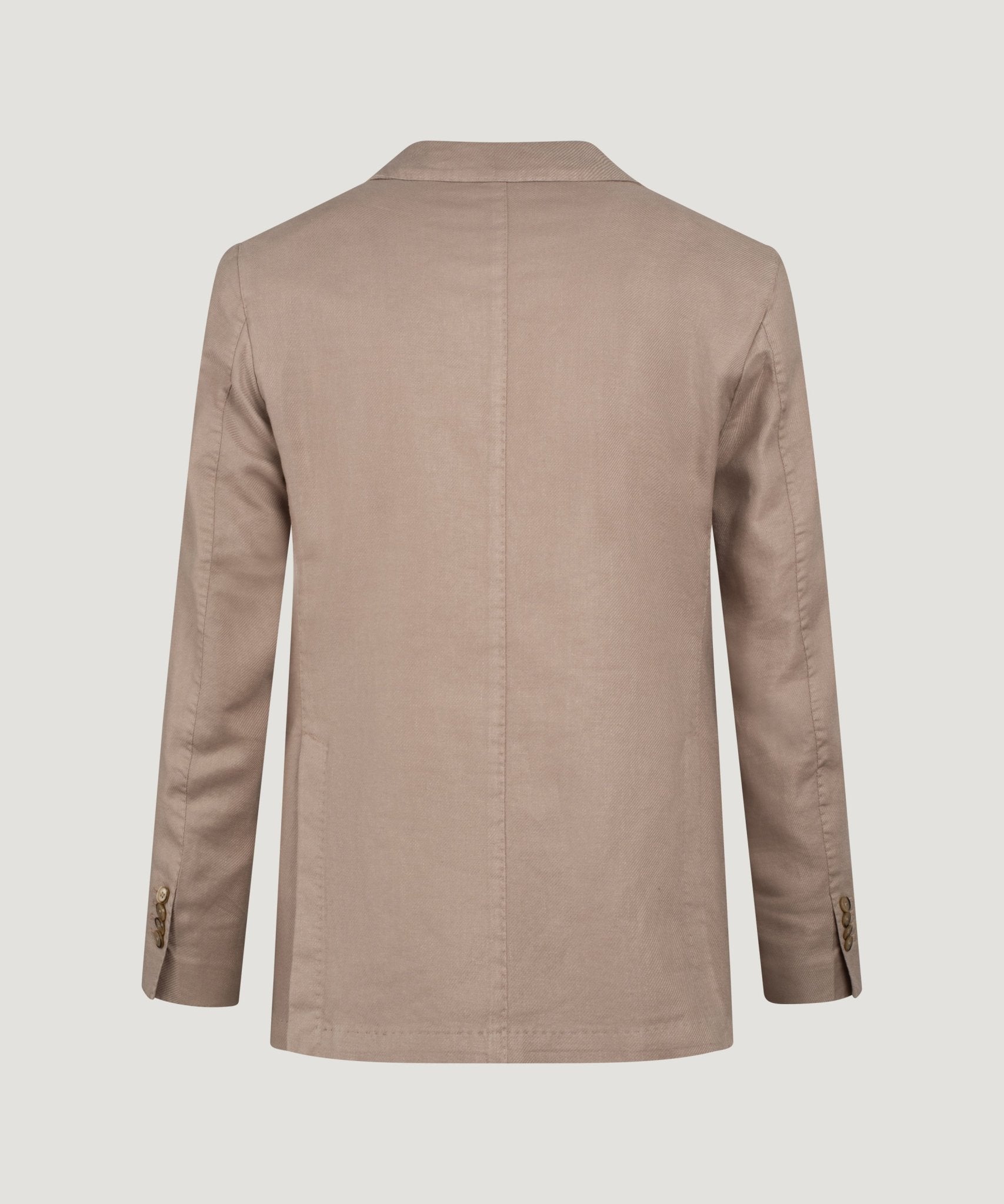 SOCI3TY Handmade Colbert garment - dyed linnen/katoen twill taupe - THE SOCIETY SHOP