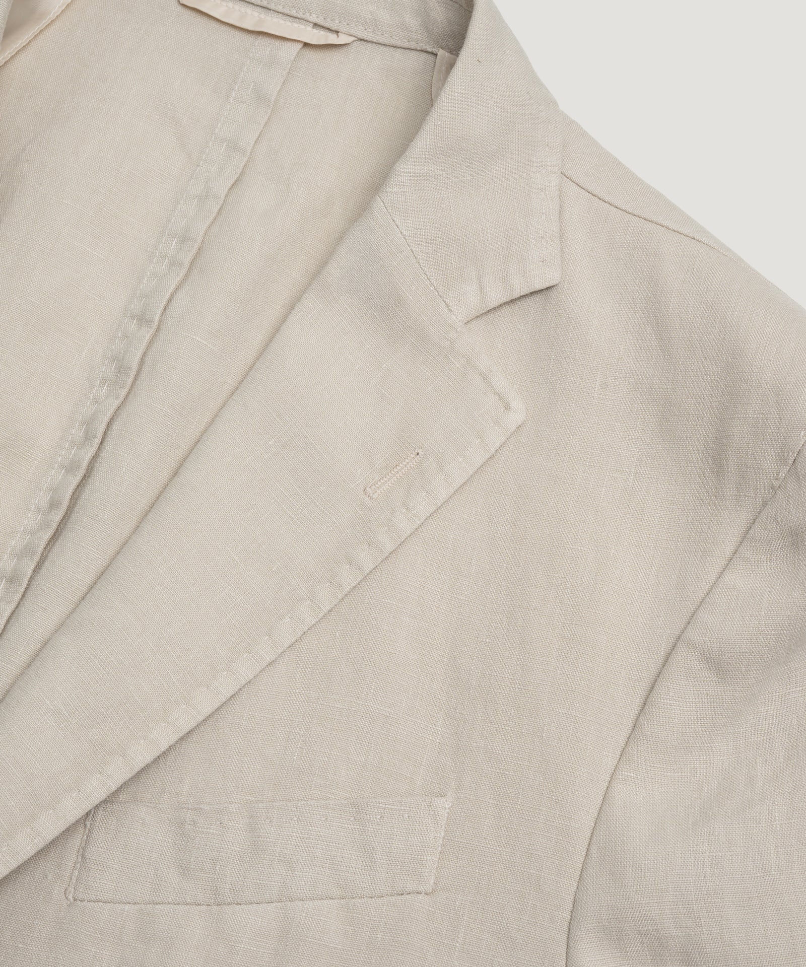 SOCI3TY Limited Fashion Colbert gewassen linnen beige - THE SOCIETY SHOP