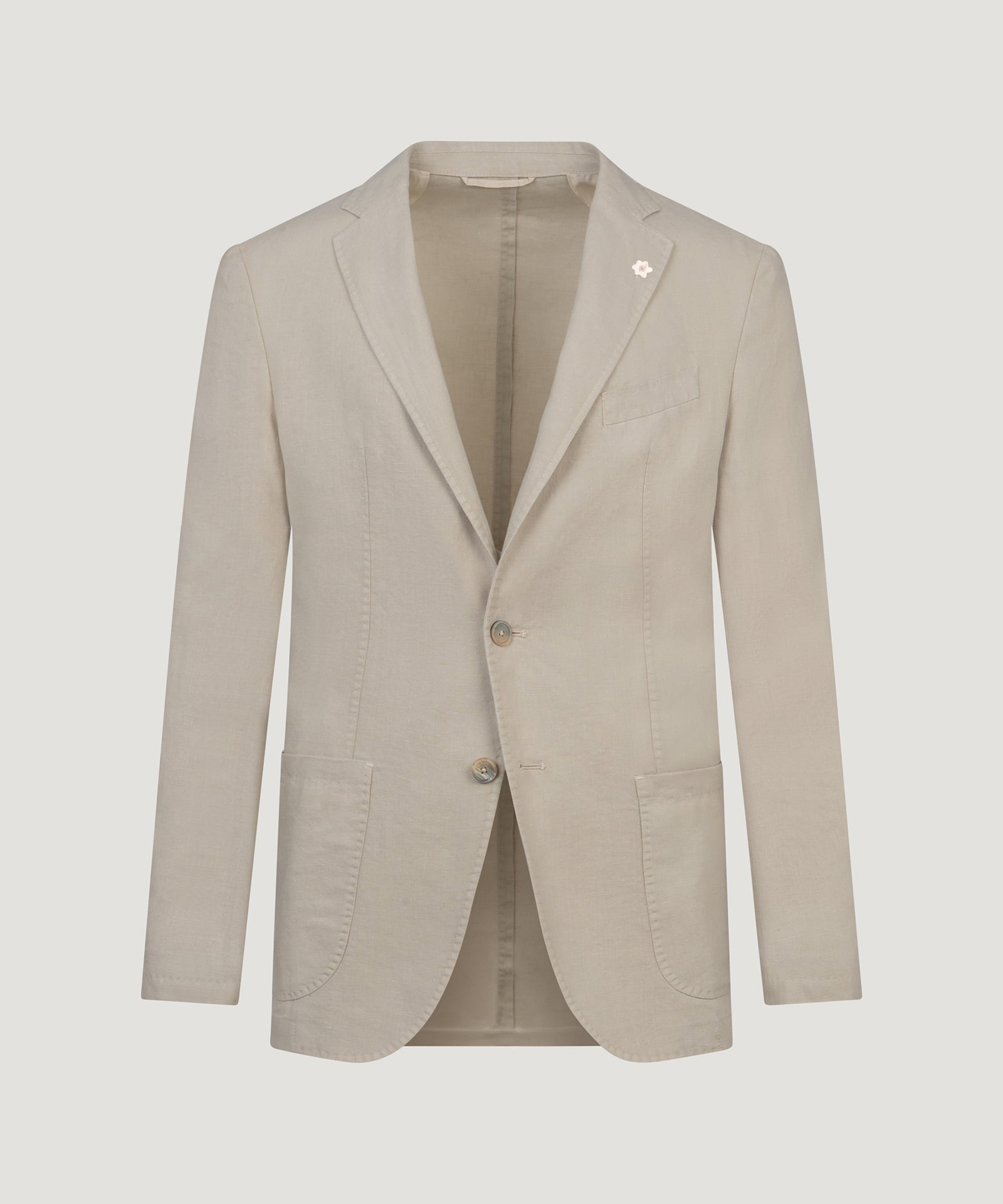 SOCI3TY Limited Fashion Colbert gewassen linnen beige - THE SOCIETY SHOP