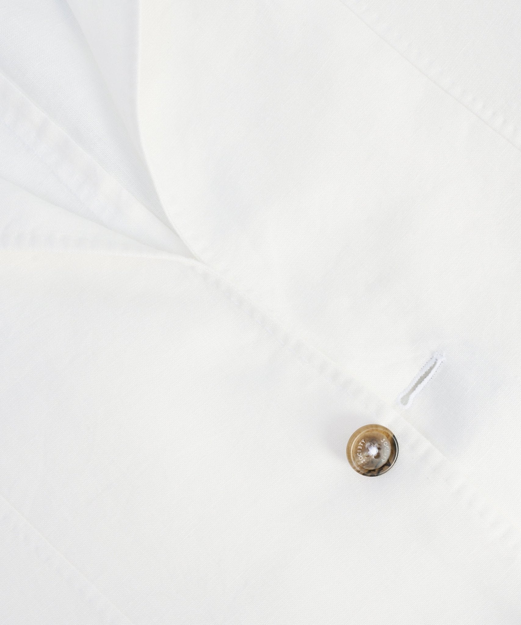SOCI3TY Colbert gewassen linnen off - white - THE SOCIETY SHOP