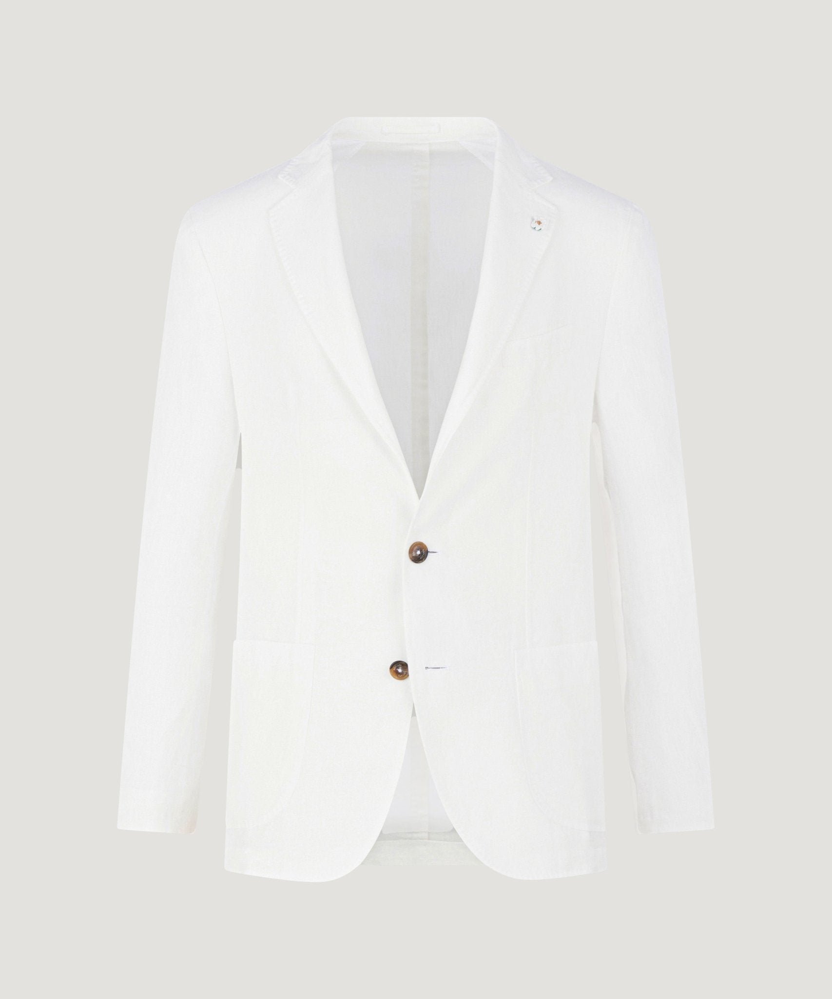 SOCI3TY Colbert gewassen linnen off - white - THE SOCIETY SHOP