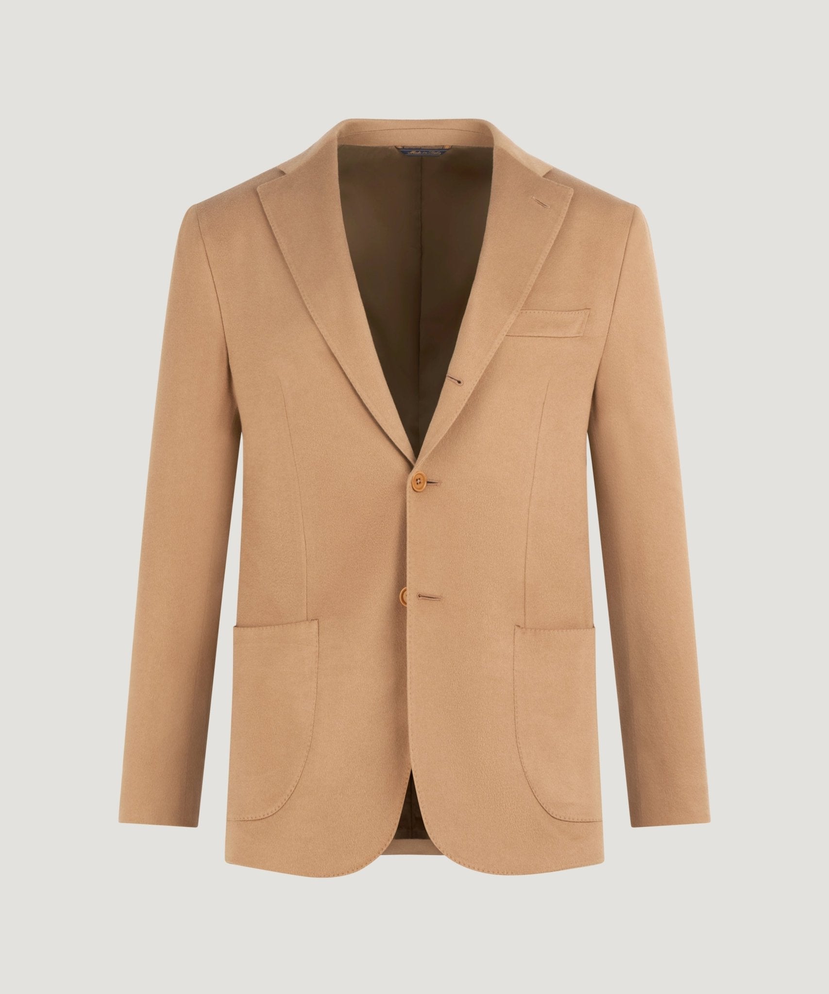 SOCI3TY Colbert kasjmier camel (woven by Zegna) - The Society Shop