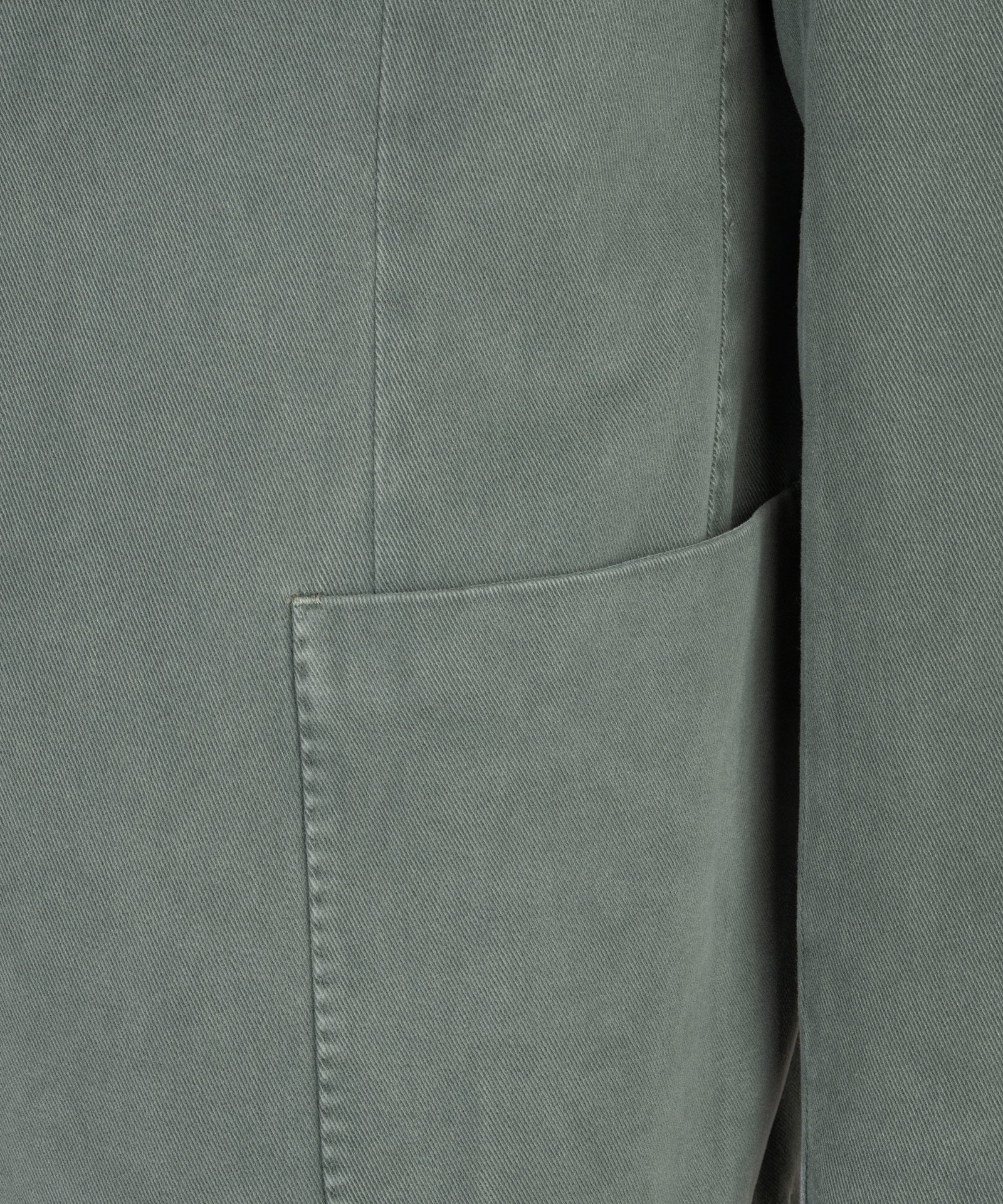 SOCI3TY Handmade Colbert katoen/kasjmier garment-dyed saliegroen - THE SOCIETY SHOP