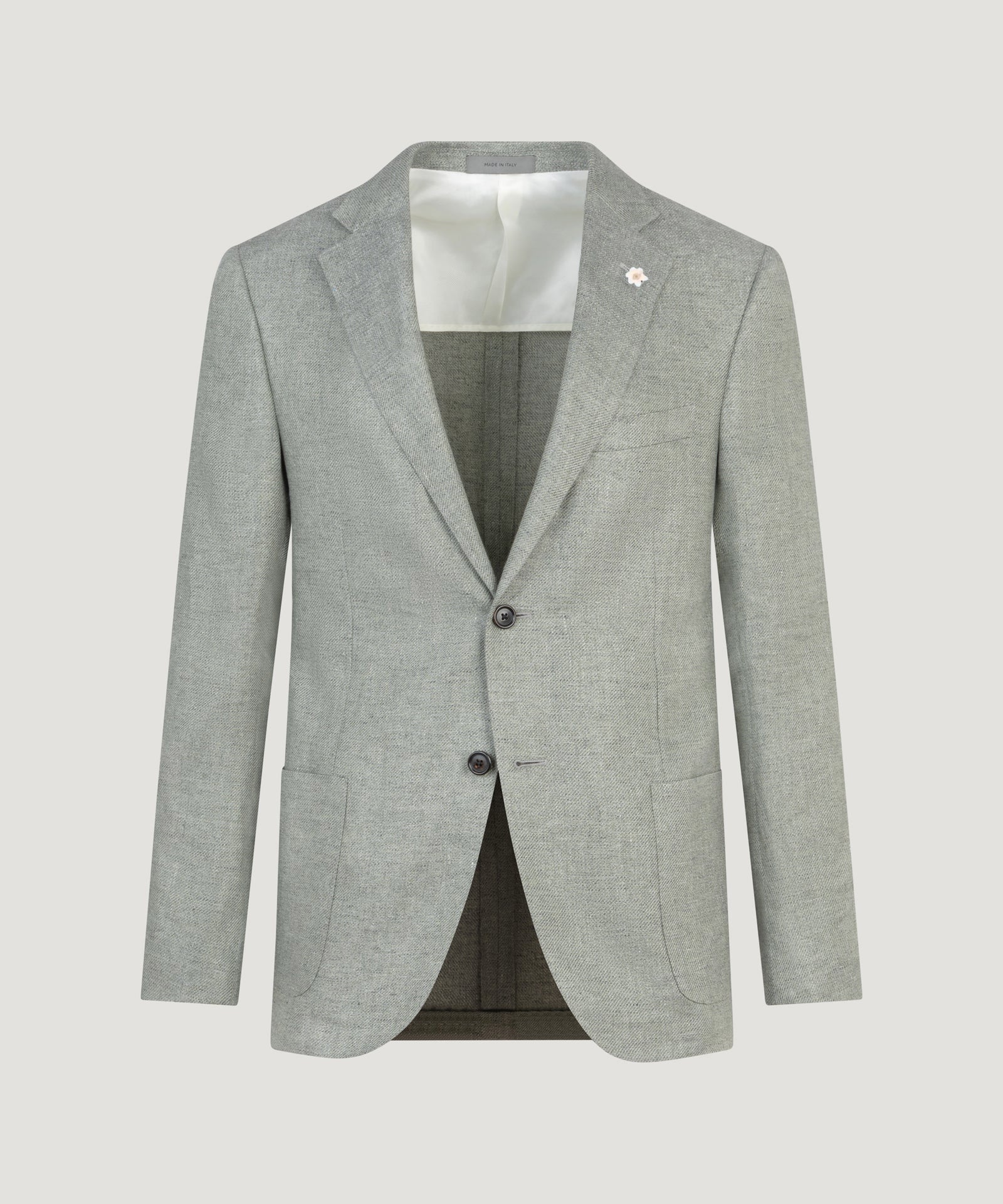Corneliani Colbert linnen/lyocell lichtgroen - THE SOCIETY SHOP