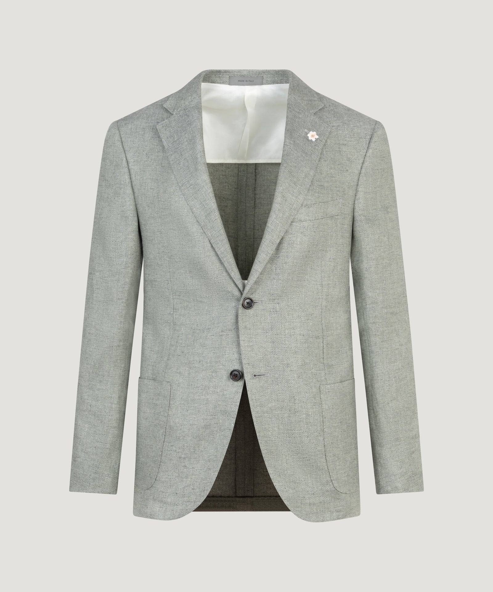 Corneliani Colbert linnen/lyocell lichtgroen - THE SOCIETY SHOP