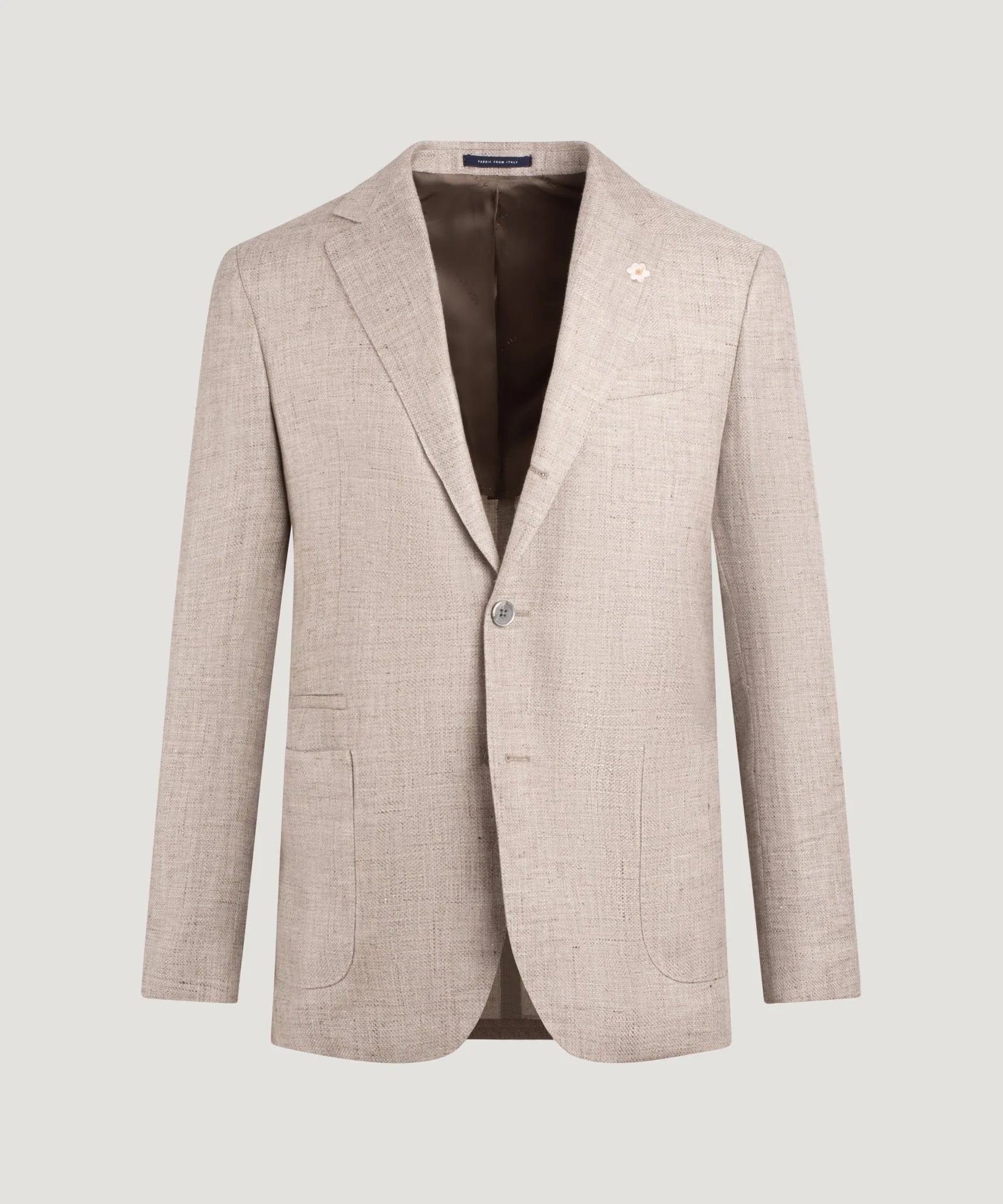 SOCI3TY Limited Fashion Colbert linnen/wol Marzotto zand - THE SOCIETY SHOP