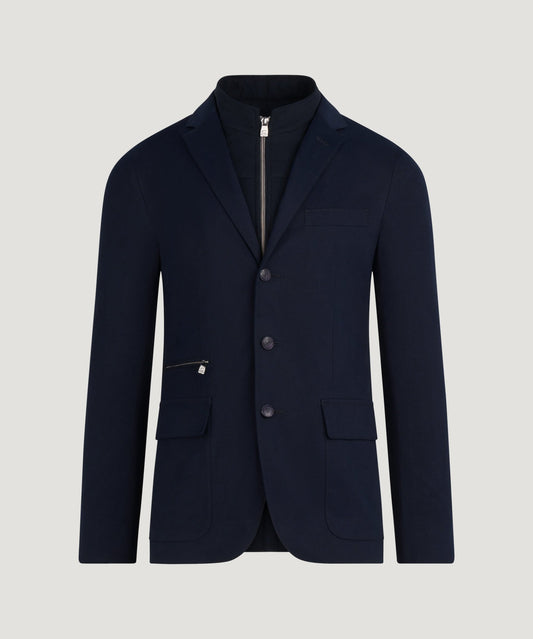 Corneliani Colbert met uitneembaar binnenwerk wol donkerblauw - The Society Shop