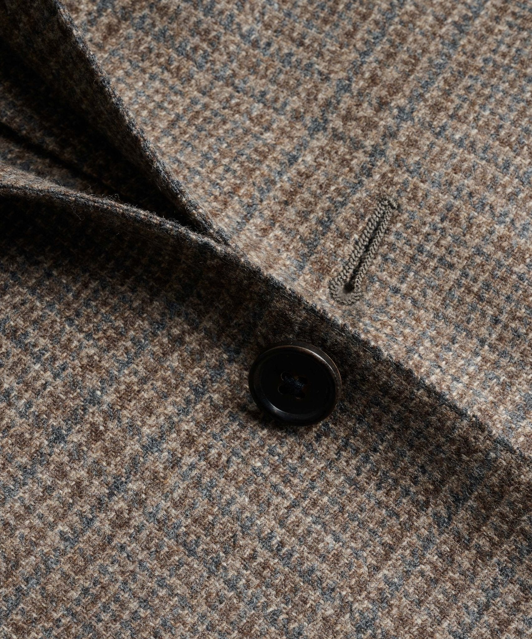 Corneliani Colbert scheerwol bruin Prince De Galles ruit - THE SOCIETY SHOP