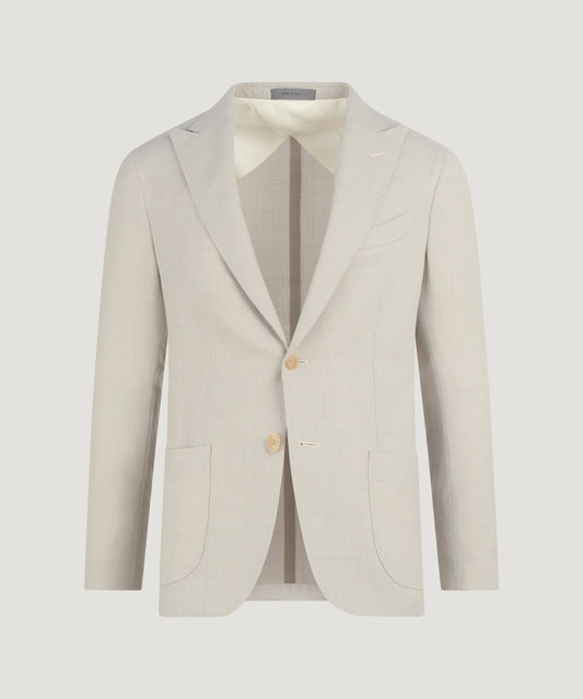 Corneliani Colbert scheerwol mesh twill ecru - The Society Shop