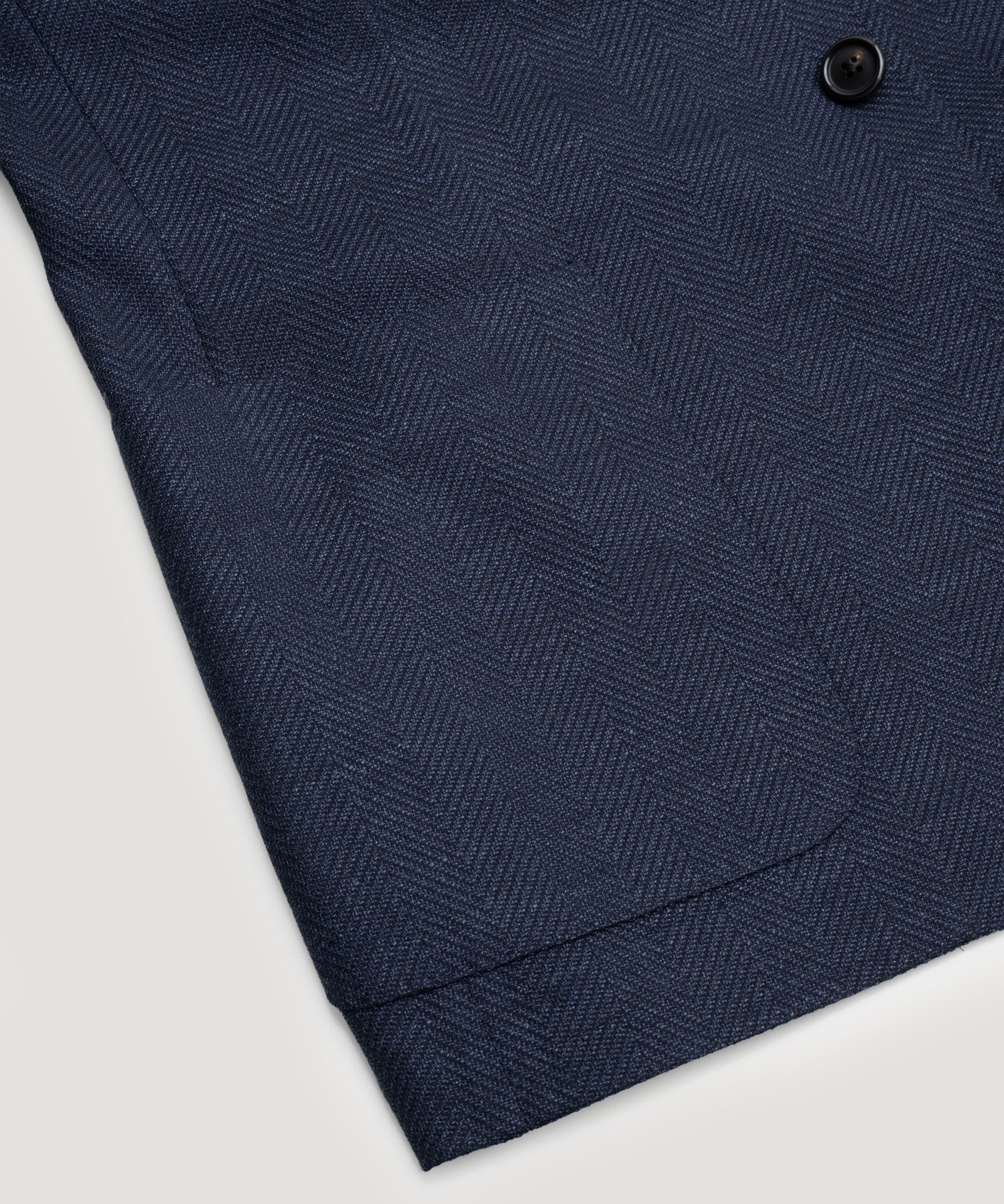 Corneliani Colbert virgin wol stretch blauw visgraat - THE SOCIETY SHOP