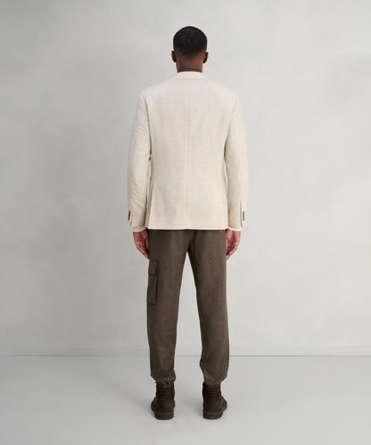 SOCI3TY Colbert wol/kasjmier beige geruit (woven by E. Thomas) - The Society Shop