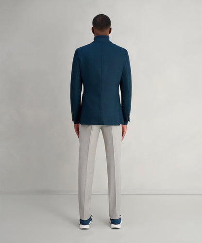 SOCI3TY Colbert wol/kasjmier blauw (woven by Loro Piana) - The Society Shop