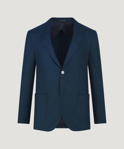 SOCI3TY Colbert wol/kasjmier blauw (woven by Loro Piana) - The Society Shop