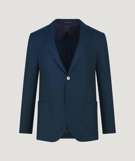 SOCI3TY Colbert wol/kasjmier blauw (woven by Loro Piana) - The Society Shop