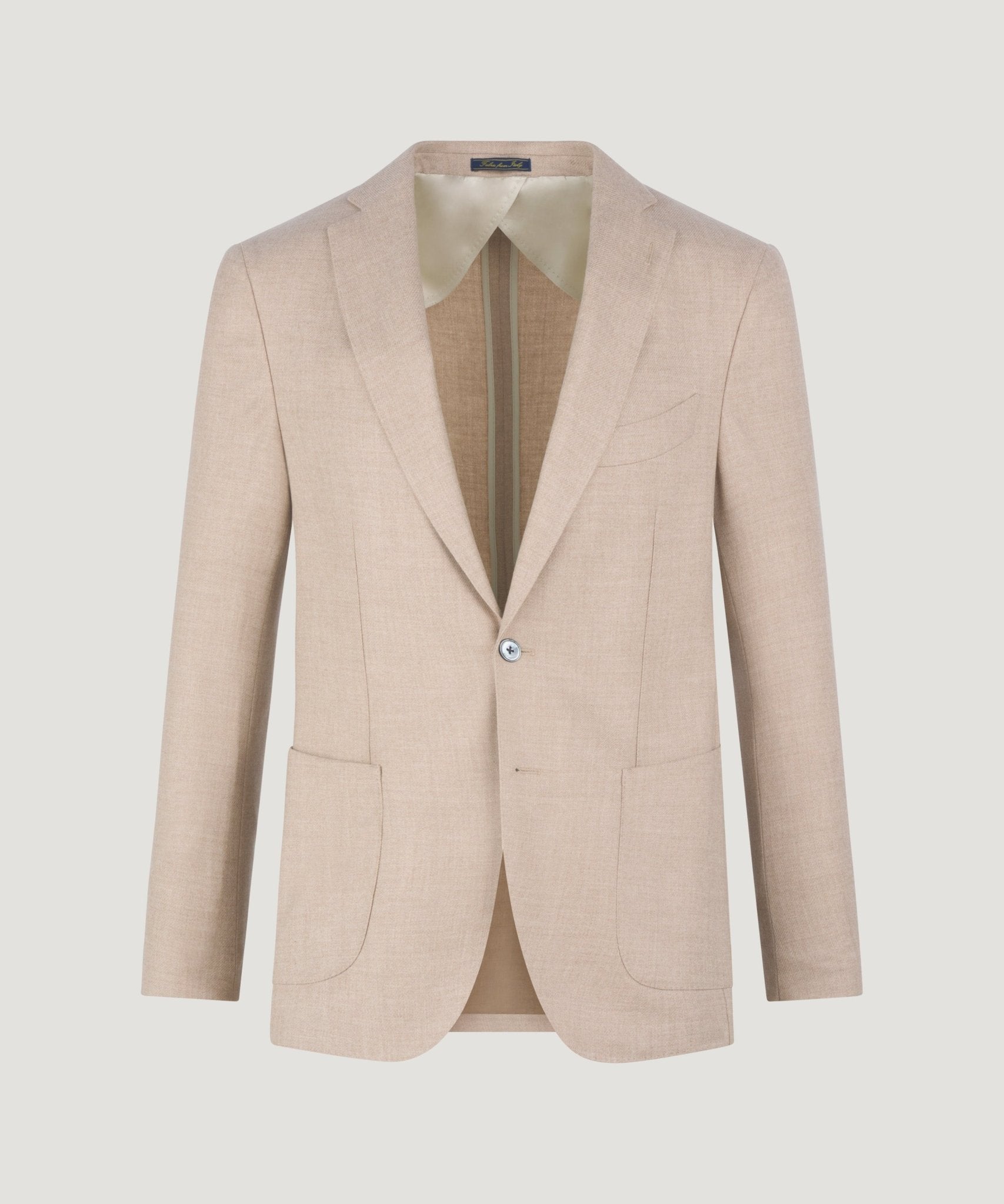 SOCI3TY Colbert wol/kasjmier lichtbruin (woven by Loro Piana) - The Society Shop