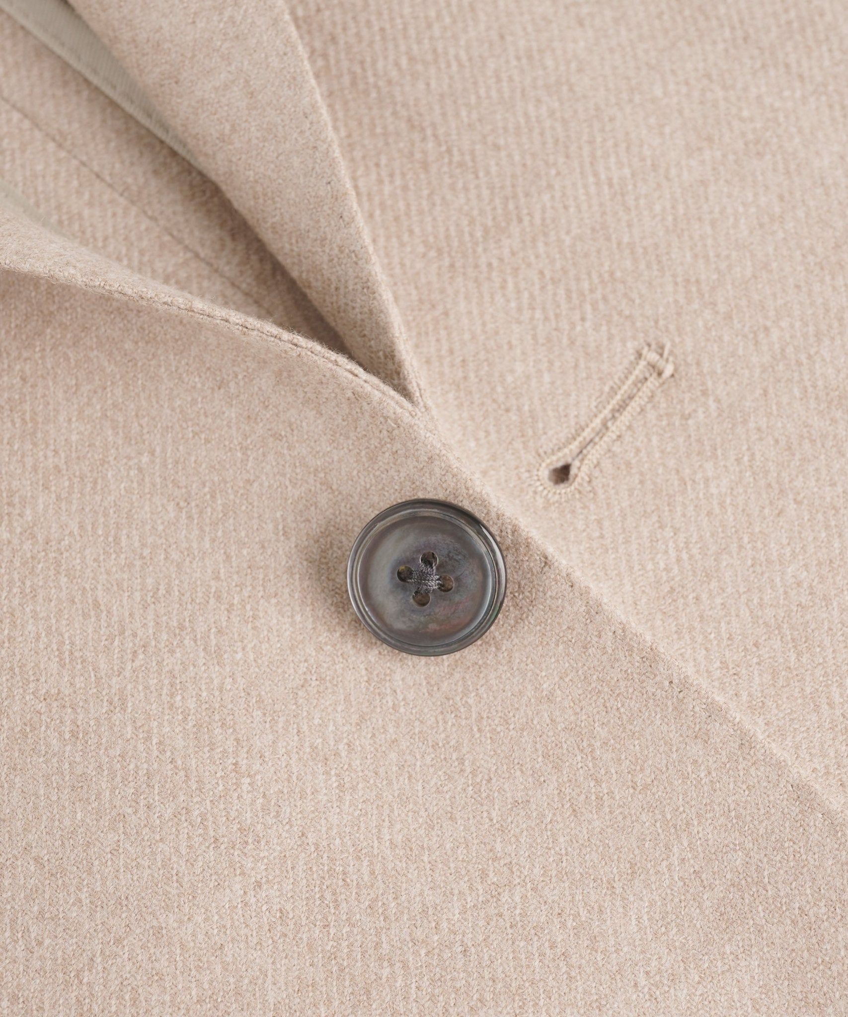 SOCI3TY Colbert wol/kasjmier lichtbruin (woven by Loro Piana) - The Society Shop