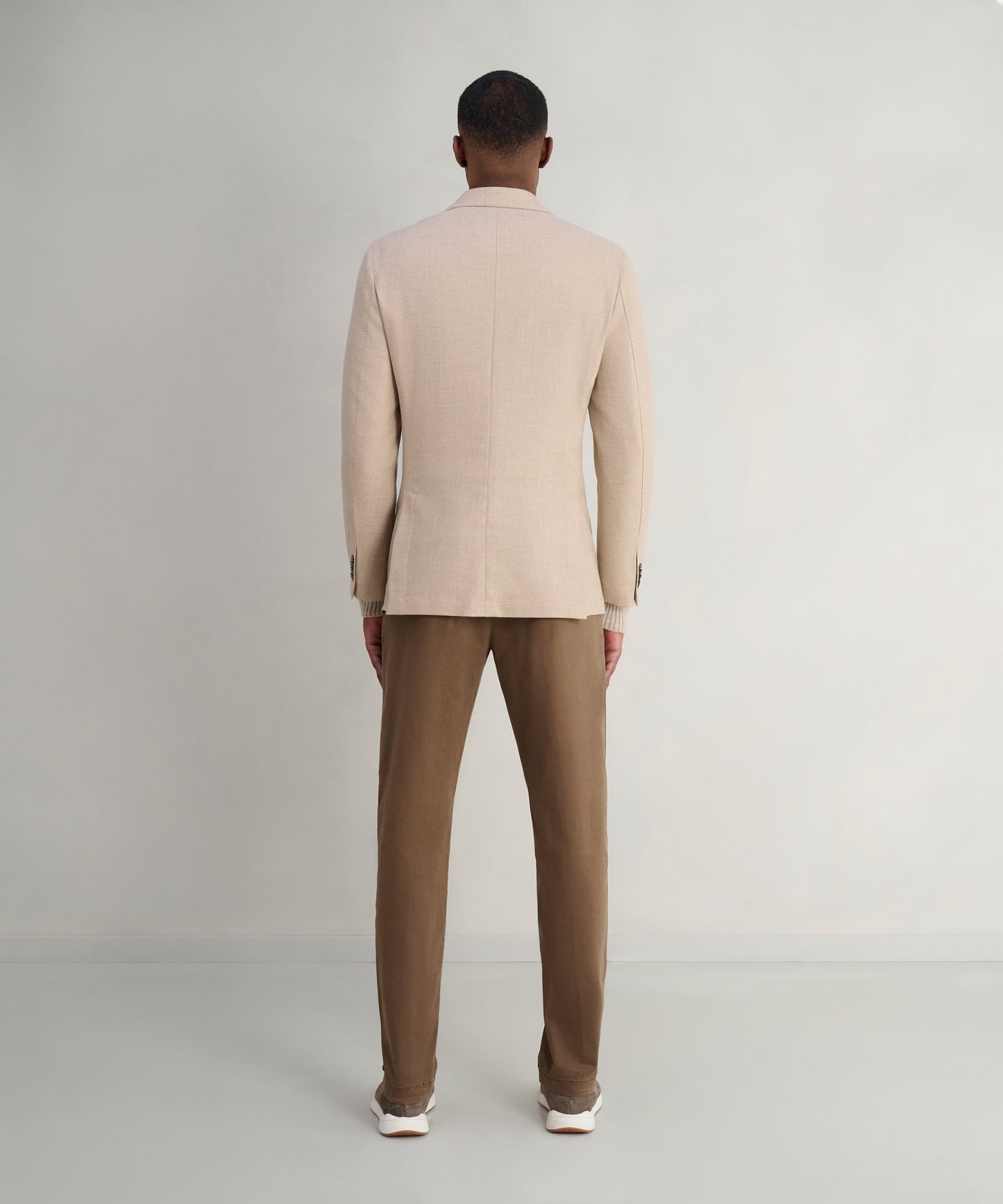 SOCI3TY Colbert wol/kasjmier lichtbruin (woven by Loro Piana) - The Society Shop