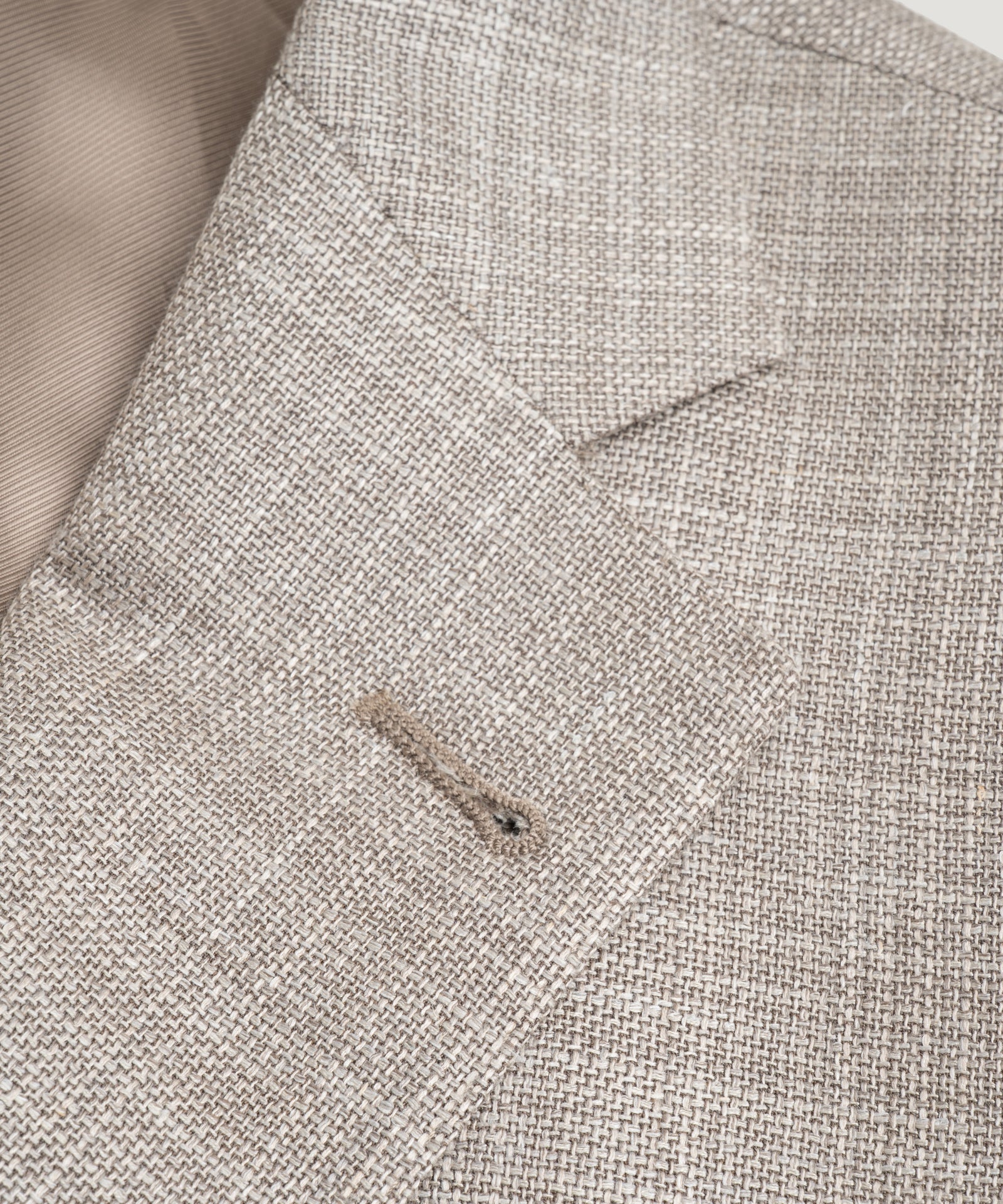 Corneliani Colbert wol/zijde/linnen taupe - THE SOCIETY SHOP