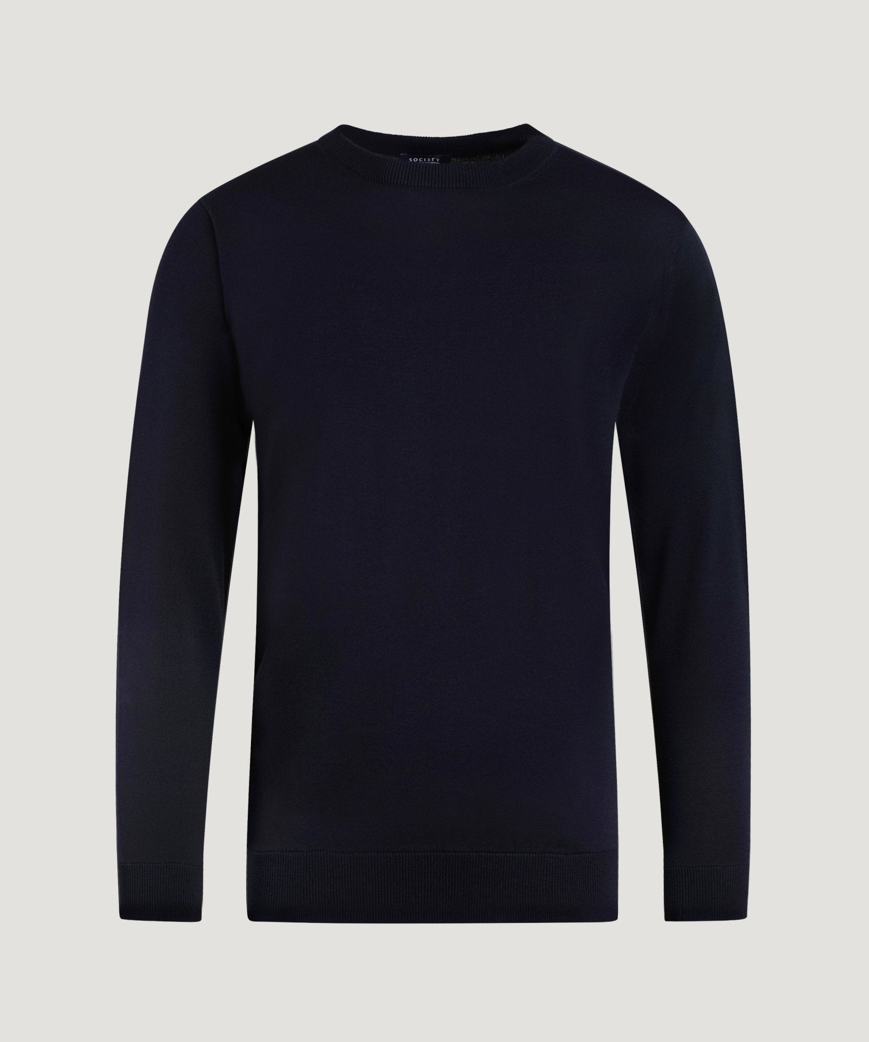 SOCI3TY Limited Fashion Cool Dry Easy Stretch crewneck trui donkerblauw - THE SOCIETY SHOP