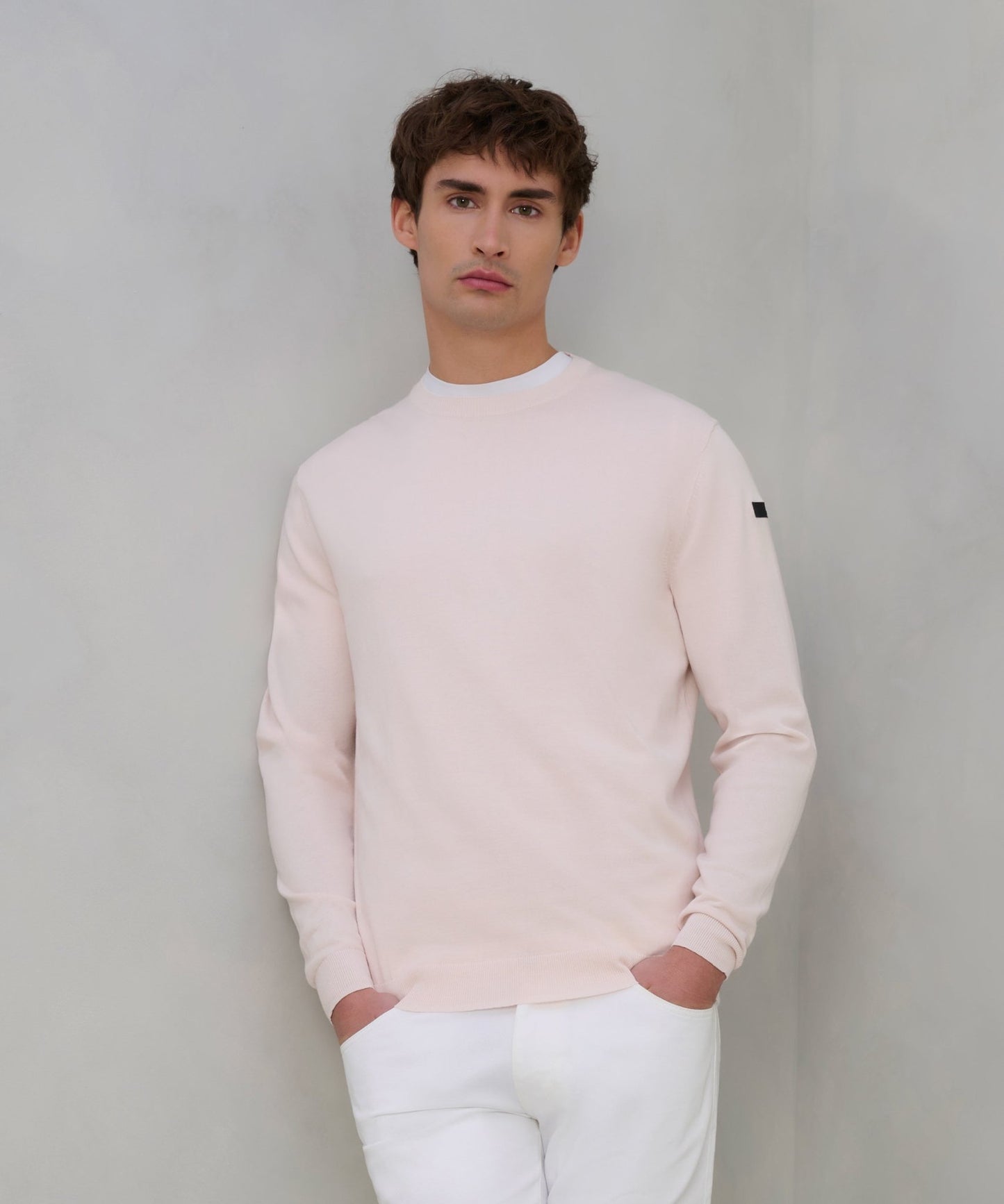 RRD Cottonissimo Round Knit trui katoen roze - The Society Shop