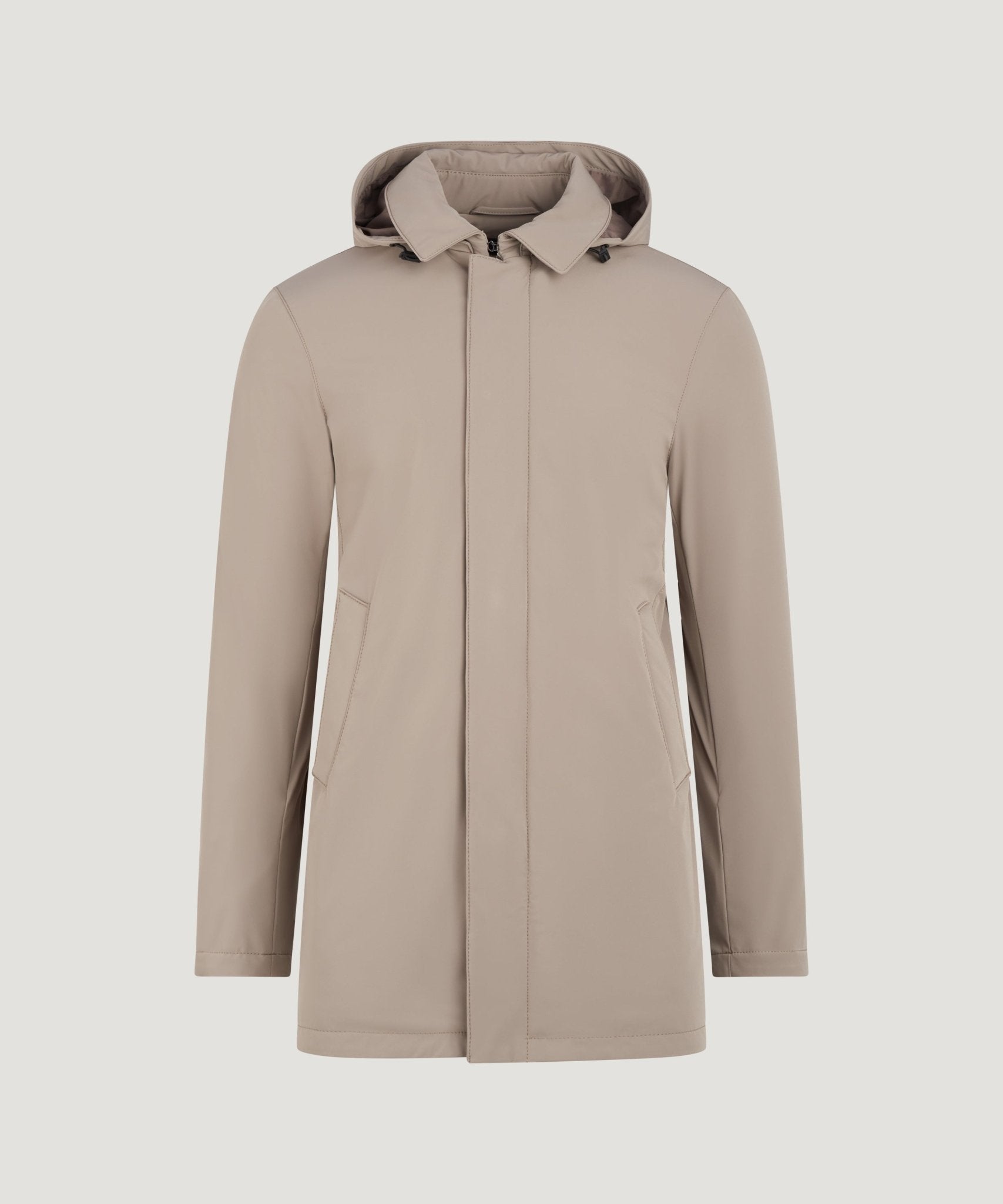 SOCI3TY Daniel parka tech stretch beige - THE SOCIETY SHOP