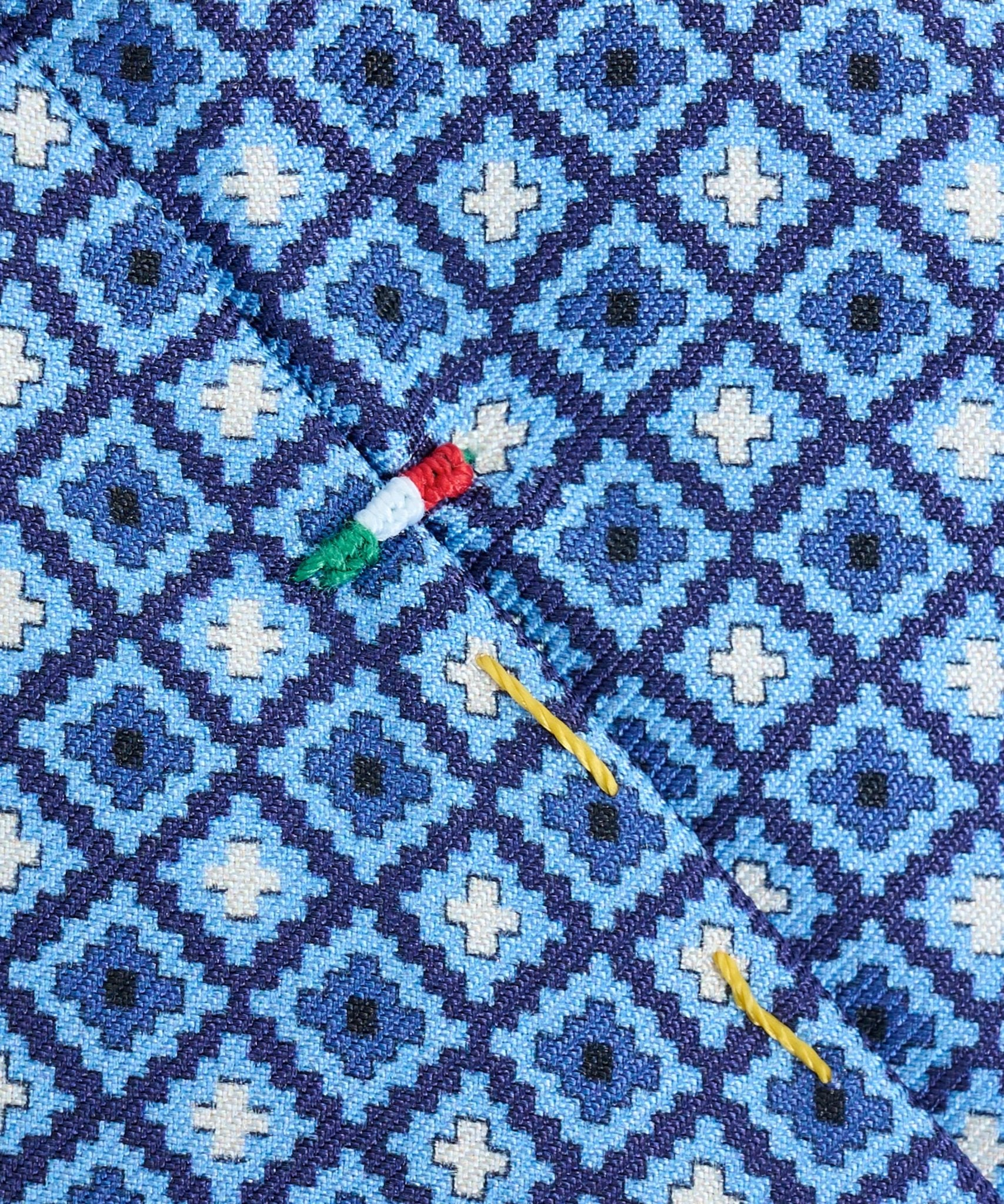 SOCI3TY Das geometrisch patroon zijde lichtblauw - THE SOCIETY SHOP