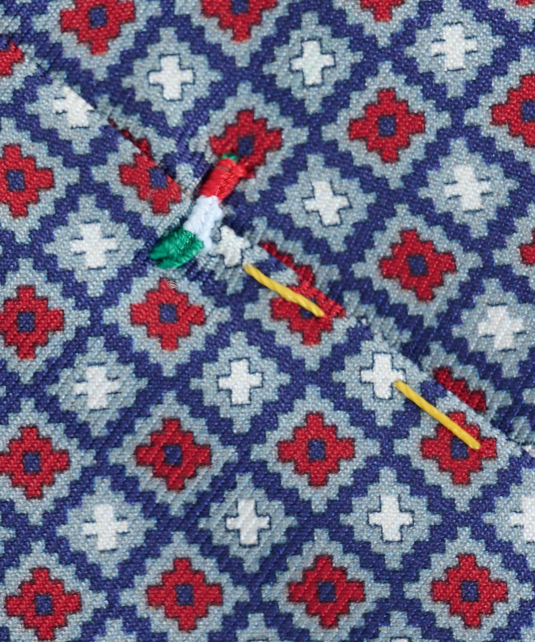 SOCI3TY Das geometrisch patroon zijde rood - THE SOCIETY SHOP