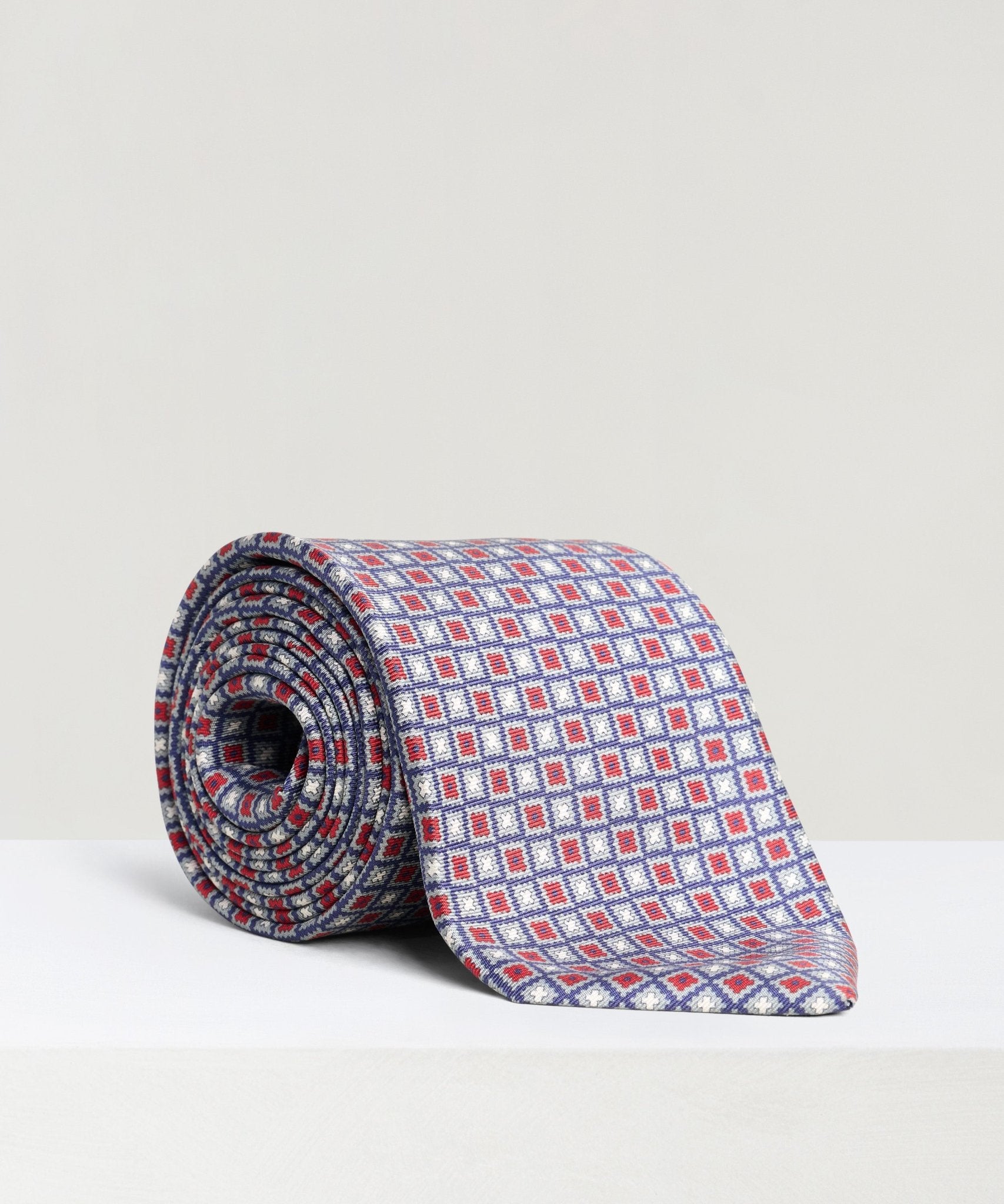 SOCI3TY Das geometrisch patroon zijde rood - THE SOCIETY SHOP