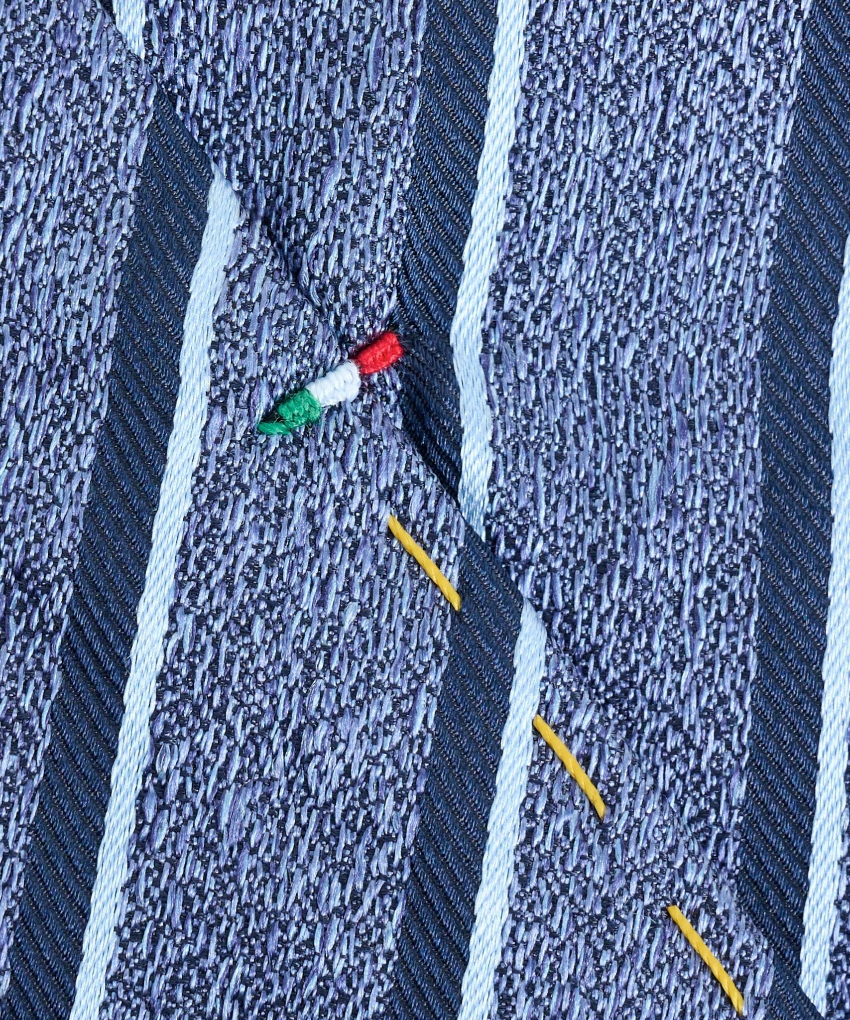 SOCI3TY Das gestreept zijde blauw - THE SOCIETY SHOP