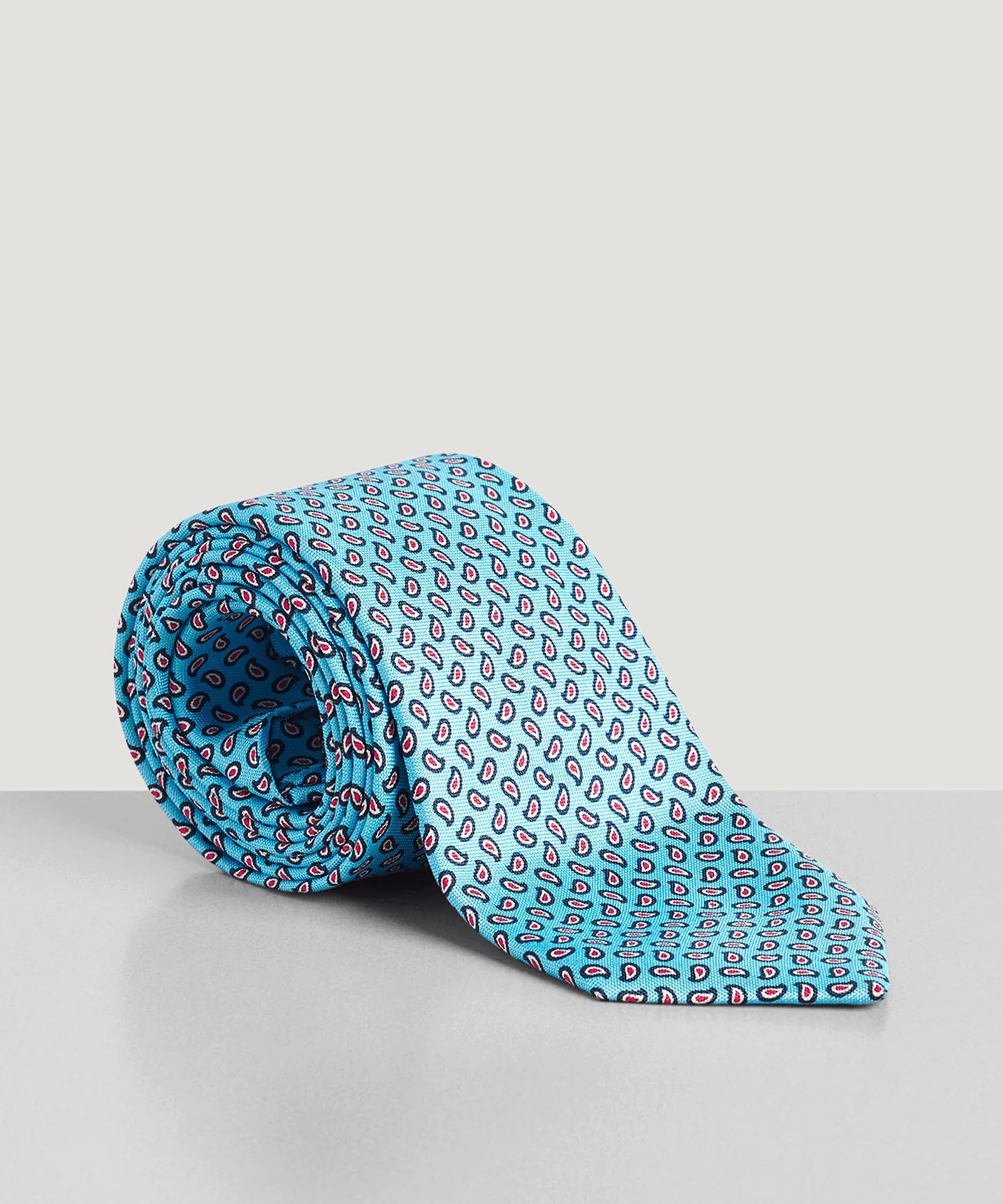 SOCI3TY Das zijde lichtblauw paisley - The Society Shop